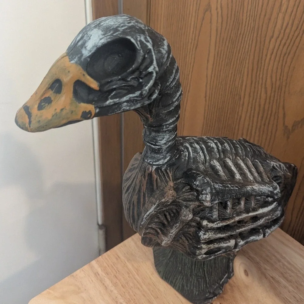 Spirit Halloween Skeleton Zombie Goose Duck Prop 2013 Rare Oddity Spooky Decor